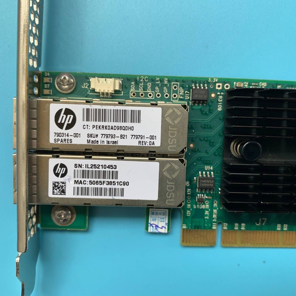 Mellanox MNPH29C-XTR Connectx-2 2-Port SFP 10Gbps PC-E Network - Foto 8