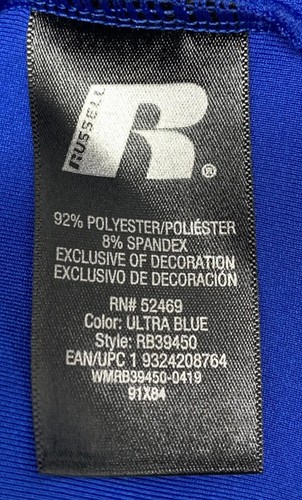 Russell Full Zip Hoodie Jacket Youth Size Large 10-12 Ultra Blue Dri-Power 360 - Picture 4 of 14