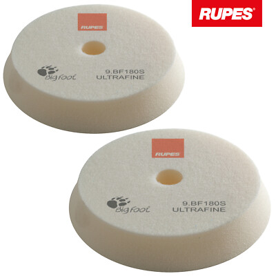 2x Rupes BigFoot Polierschwamm Polierpad Ultrafine weiß ultraweich 150-180 mm