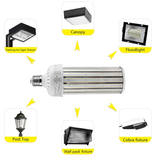160W LED Corn Cob Bulb 5000K for Warehouse Factory Workshop High Bay Shop Light - Picture 5 of 11