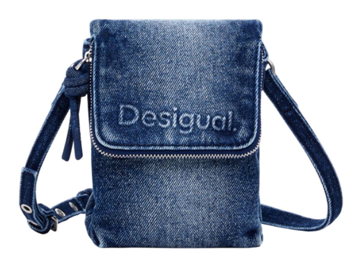 Desigual sac à épaule bandoulière Across Body Bag Denim Medium