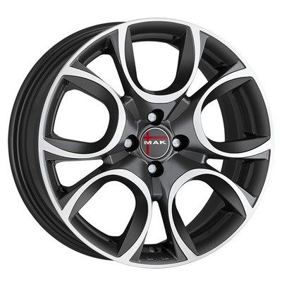 ALUFELGE MAK TORINO W FUR ALFA ROMEO MITO 7X17 4X098 GUN MET-MIRROR FACE XYR