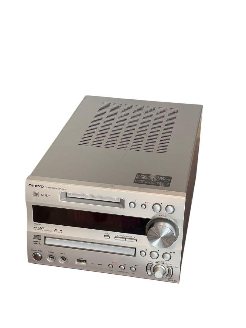 ONKYO CDレシーバー　CD/MD TUNER AMPLIFIER ONKYO FR Series CD MD Tuner Amplifier System Dark Wood
