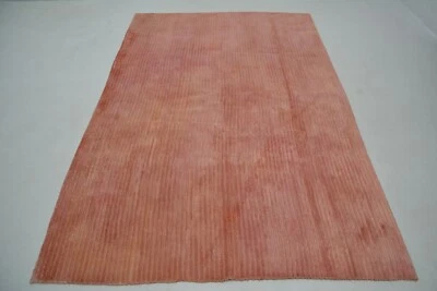 4008 Handgeknüpfter Vintage Teppich Nepal Seide Pastellfarbe Orange 260 x 170 cm - Bild 1 von 4