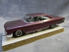 1/25 SCALE AMT 1963 FORD GALAXIE 500 PURPLE CUSTOM SLOT CAR W/INTERIOR