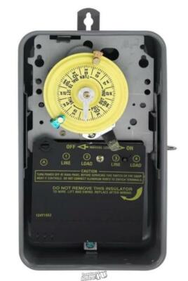 T100 Series 40 Amp 24-Hour Outdoor Mechanical Timer Double Pole Single Throw 240