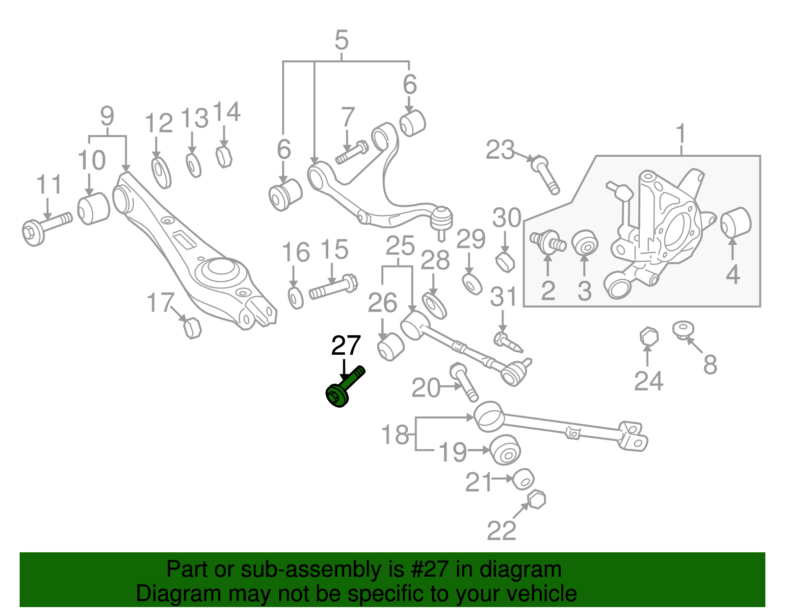 Genuine Kia Lower Control Arm Adjust Bolt 552602B100 eBay
