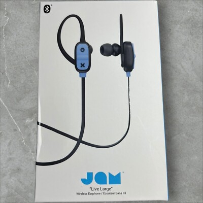 JAM Live Large Bluetooth Wireless Earbuds, Secure Ear Hook, Hour