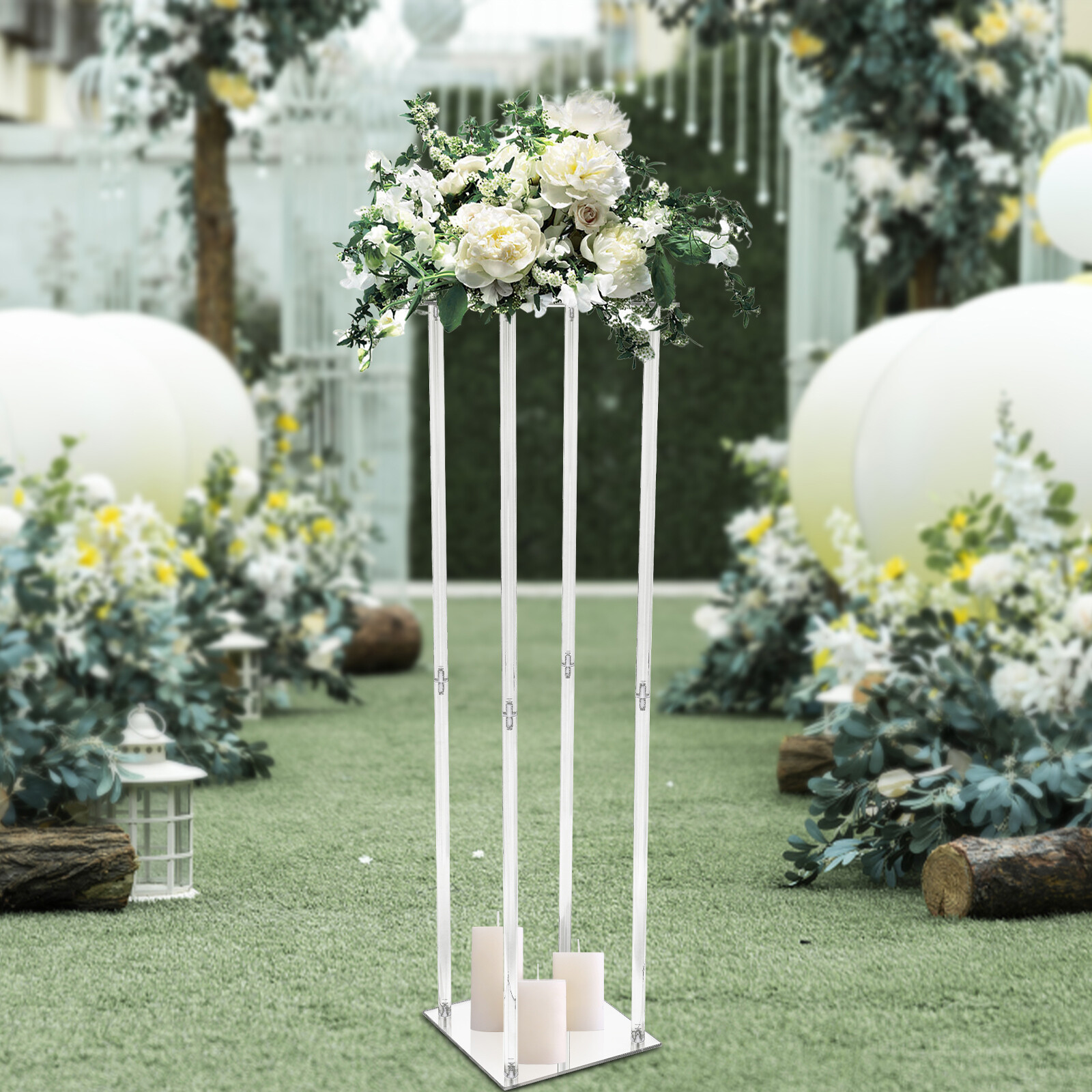 Clear Acrylic Flower Stand 39