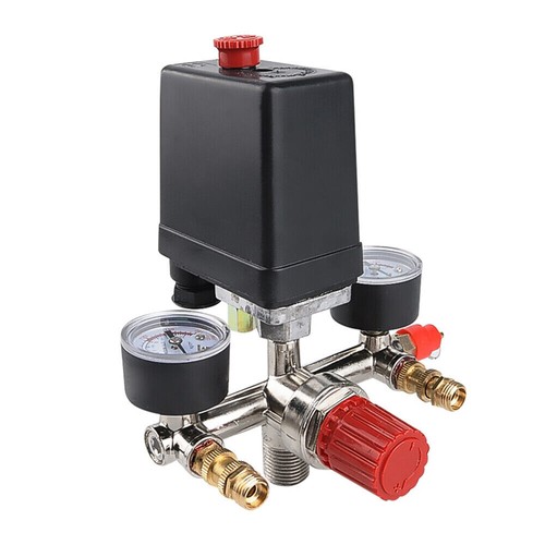 175PSI Air Compressor Pressure Switch Control Valve Manifold Regulator Gauges - Picture 8 of 12