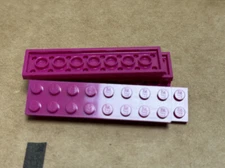 LEGO Parts - Magenta Plate 2 x 8 - No 3034 - QTY 5