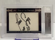 2013 Leaf Cut Signature Pride of the Pinstripe Luis Sojo #10 Beckett Graded
