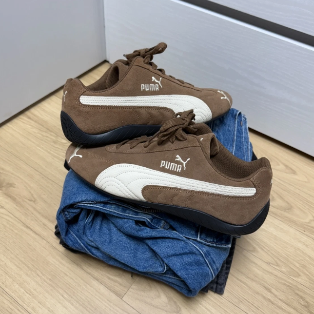 靴 Puma Speedcat Coffee 22cm PUMA Speedcat Mens Womens Sneakers Archive Coffee Frosted
