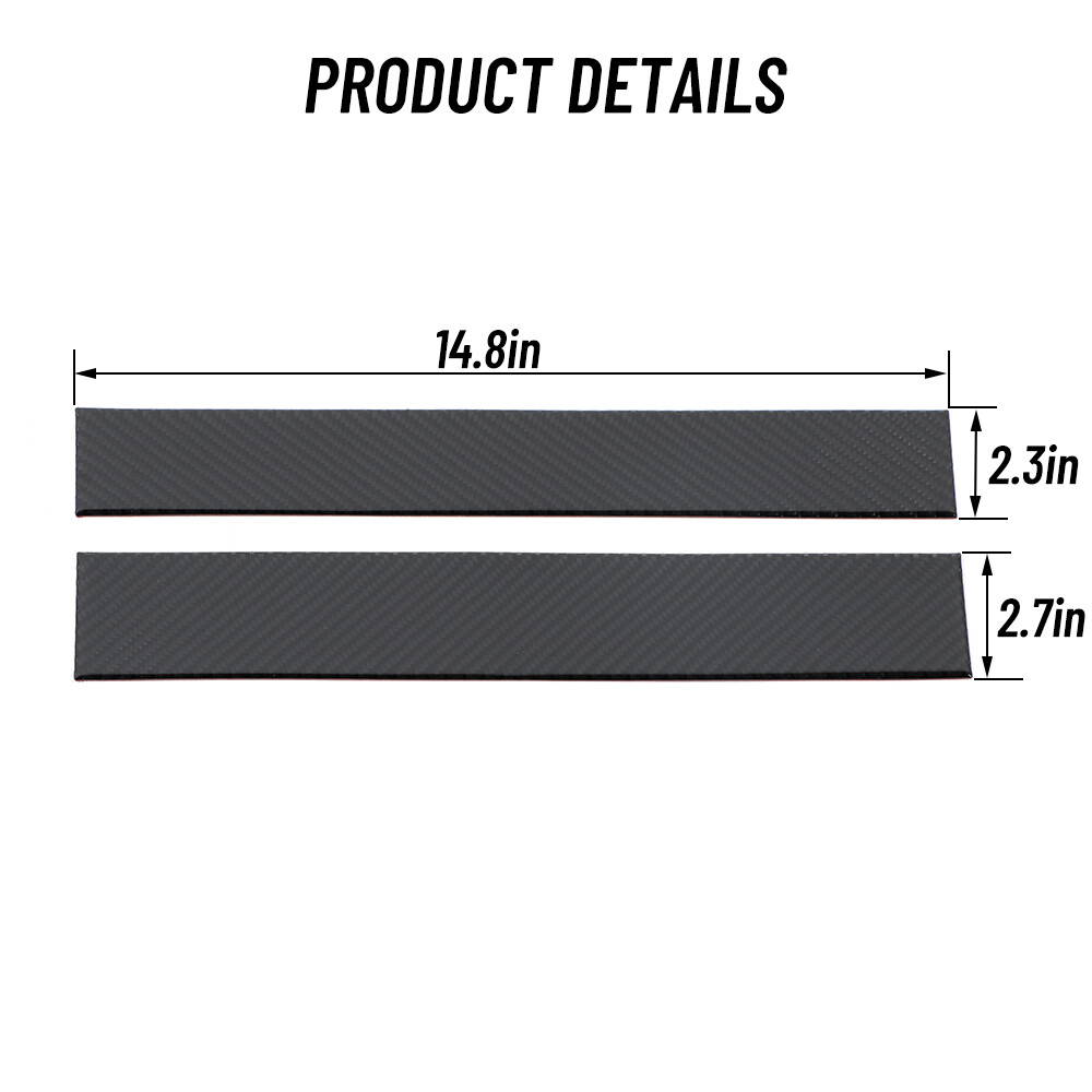 Rear Window Panel Trim Sticker Decal For RAM 1500 20102015 Real Carbon