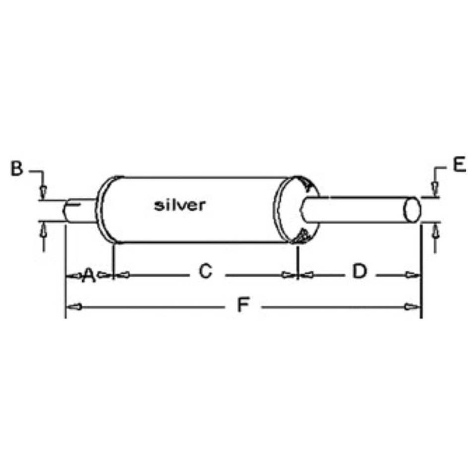 Tractor Muffler For Case-IH Farmall 300 350 400 450 560 H M – Replaces 350601R95, Stevens Lake