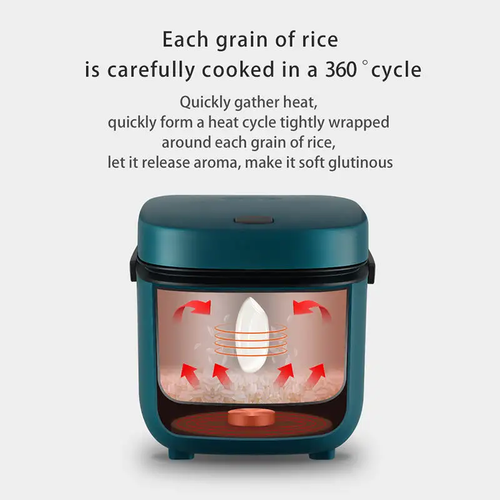 1.2L Electric Mini Rice Cooker Small Portable Non-Stick Cooking Pot Household AU - Picture 3 of 30