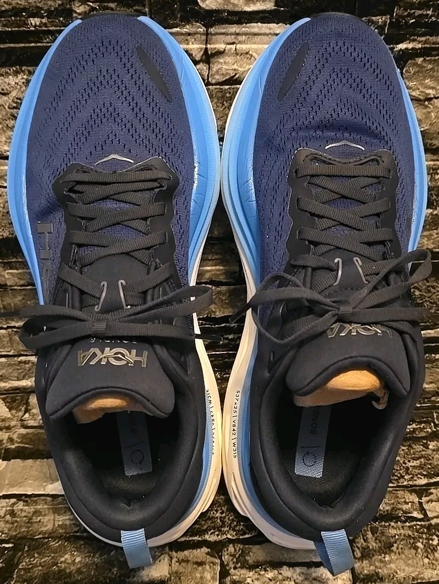 Hoka One One Bondi 8 Mens 11.5 D Running Shoes Walking Gym  display picture 3