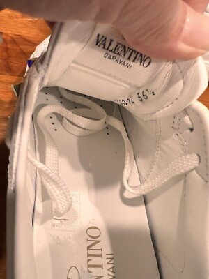 Valentino Garavani Untitled 22 Rockstud Sneakers Size 36.5 in
