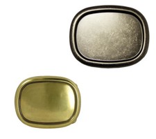 Plain Vintage Belt Buckle Antique Oval Buckle fits 1-1/2" 38mm Wide Strap