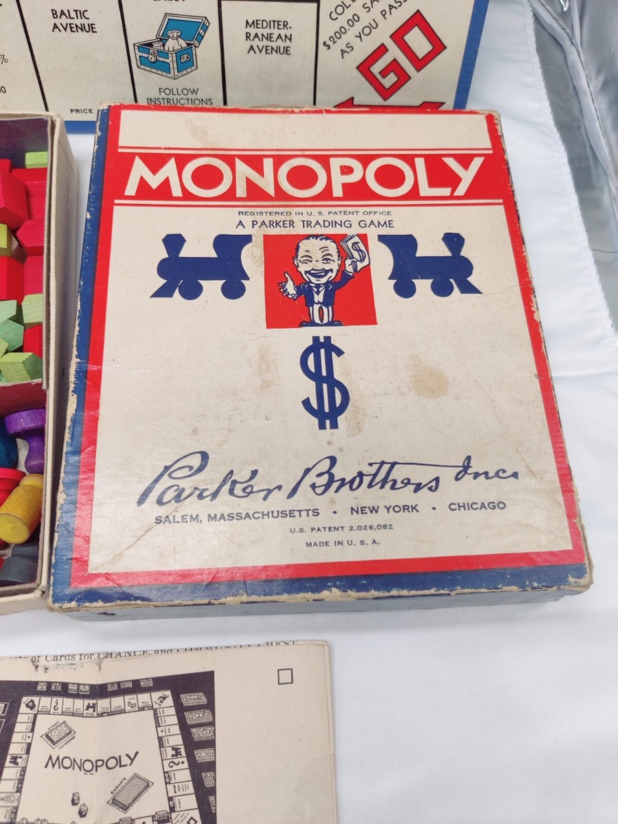 マスターモノポリー VINTAGE 1947 MONOPOLY BOARD GAME - PARKER BROTHERS INC | eBay