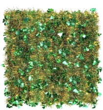 6 Pieces 39.4 Feet St. Patrick's Day Shamrock Tinsel Garland