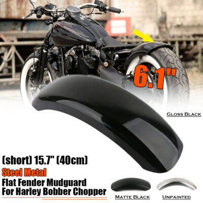 Motorrad Kotflgel Schutzblech Fender hinten Edelstahl Fr Harley Bobber  Chopper | eBay