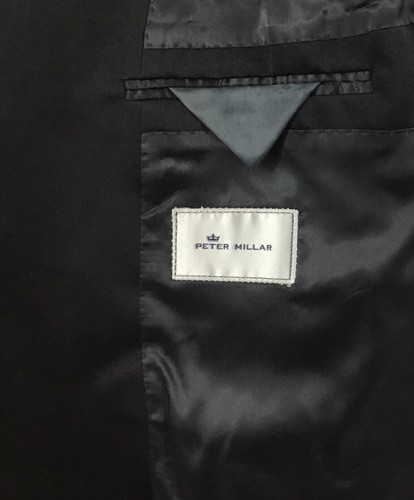 Peter Millar Para Hombres Ford Esmoquin 50R 43W Lana Azul Marino Negro Solapa Precio de venta sugerido por el fabricante $1,095 - Imagen 6 de 17