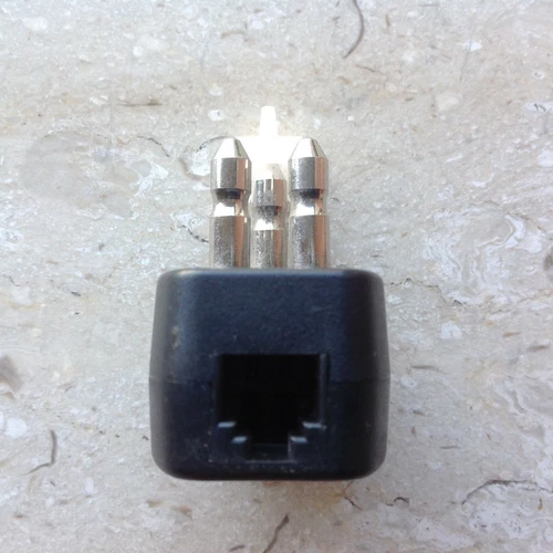 RJ11 Jak Girişli Üç Pinli Telekom Tipi Telefon Fişi - Fotoğraf 7/8