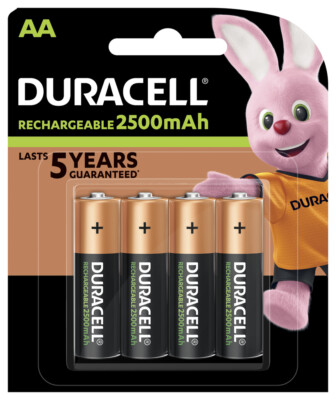 8 x Duracell Precharged Akku AA Mignon HR6 1,2V NiMH 2500mAh im Blister - 2 x 4
