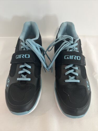 Giro Women’s WHYND Cycling Shoes US 10.5 EU 431 Black Blue Bike Spinning - Picture 2 of 11