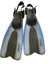 Large Dacor Scuba Snorkel Diving Swim Fin Flippers Alpha Fathom Italy