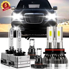 For Chrysler 300 2010-2010 LED Headlight High/Low Beam Kit Fog Lights Bulb HID