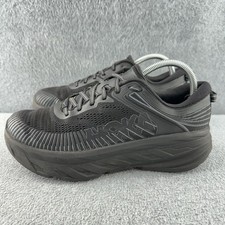 Hoka One Bondi 7 Womens Size 9 Black Max Cushion Athletic Running Shoes Sneakers