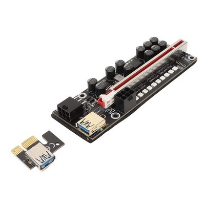 PCIE Riser Powered Adapter Card 6 Pin Compatible 1X 4X 8X 16X PCIE Interface SAL