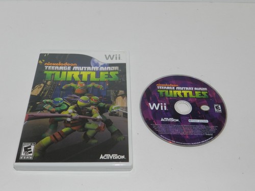 Teenage Mutant Ninja Turtles Nickelodeon TMNT Nintendo Wii Game w/ Case Tested