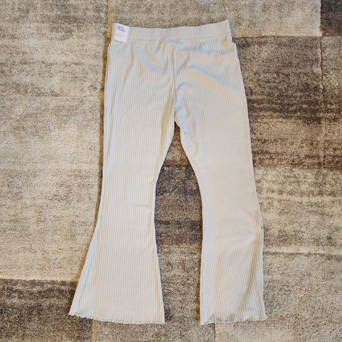 NWT Nike Women’s Tight Fit High Rise Ribbed Flare Pants XL White - Picture 5 of 9