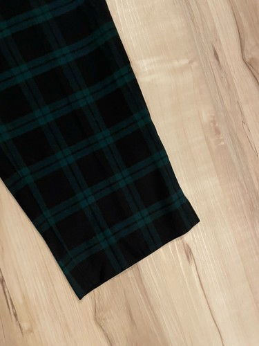 Talbots Hampshire Ankle Pants Size 14 Petite Wool Blend Green Blue Plaid Preppy - Picture 5 of 11