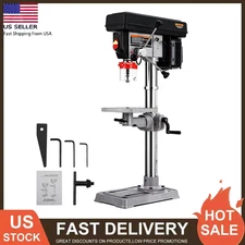 13" Benchtop Drill Press 7.5Amp Tabletop Drilling Machine 288-3084RPM Adjustable