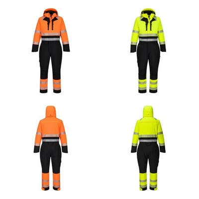 Portwest DX438 Hi-Vis Winter Overall Wasserdicht Thermoisoliert Unisex - Bild 1 von 3