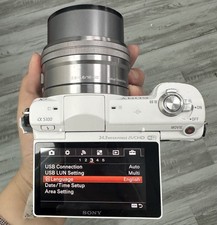Sony Alpha a5100 24MP Mirrorless Digital Camera White w/ 16-50mm Lens English