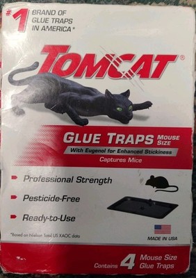 Tomcat Glue Traps Mouse Size with Eugenol for Enhanced Stickiness