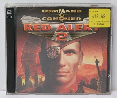 Command & Conquer: Red Alert 2 (PC, 2000) Video Game Two Disc CD Set Gaming