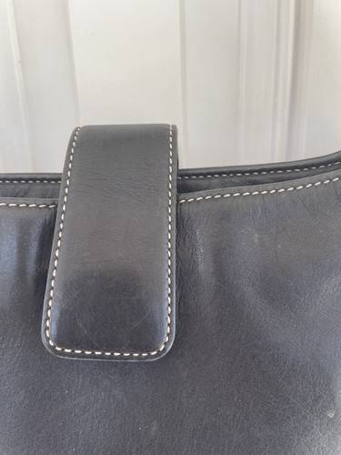 Vintage COACH #7789 Black Smooth Leather Hampton Legacy Hobo Purse - Picture 11 of 23