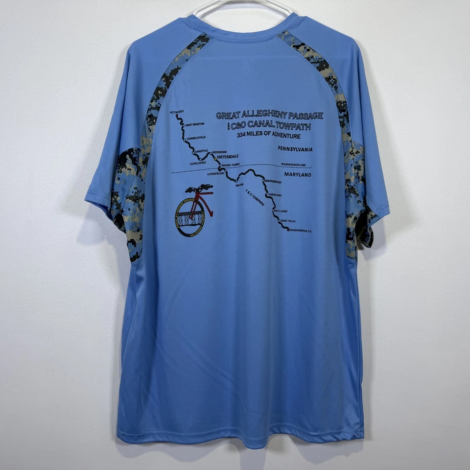 Camisa atlética deportiva Greater Allegheny Passage Badger para hombre talla grande Foto 2 de 4