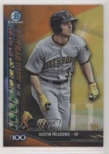 2017 Bowman Chrome Scouts Top 100 Orange Refractor 14/25 Austin Meadows 7fz