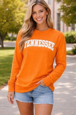 Tennessee Volunteers Long Sleeve Shirt 2XL Pressbox UT Orange Women s NCAA NWT