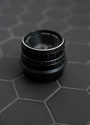 7artisans 25mm f/1.8 lens for fujifilm x mount, black, manual focus
