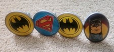 4 DC Comic Batman i Superman Draw Pull Gałka. Batman Logo Szafka Komoda Gałka