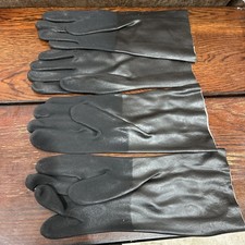 Rubber Work Glove With Grip Palm 2 Pair