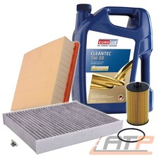 INSPEKTIONSPAKET FILTERSATZ SET A+5L EUROLUB 5W-30 FÜR OPEL MERIVA B 1.4 12-